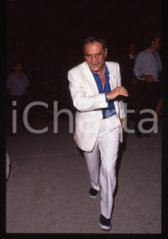 Fotografia d epoca originale 1990 ca CINEMA Nino MANFREDI Ritratto dell attore  35mm VINTAGE SLIDE 1 1