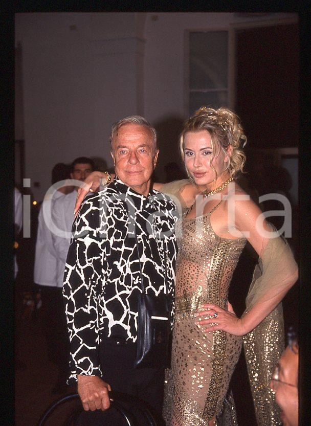 Fotografia d epoca originale 1990 ca SPETTACOLO Franco ZEFFIRELLI con Valeria MARINI  35mm VINTAGE SLIDE 1 1