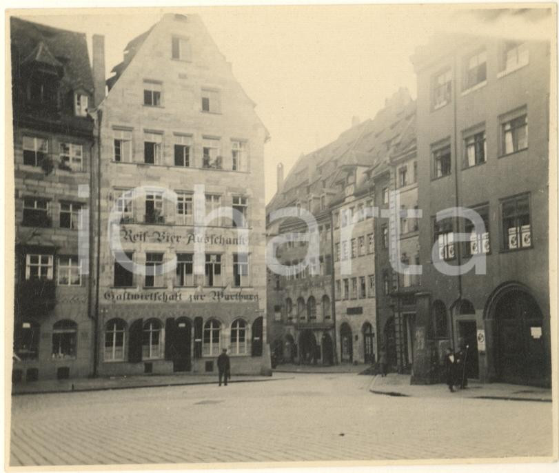 Fotografia d epoca originale 1920 ca NURNBERG Das Essigbrätlein  Original vintage photo 11x8 cm 1