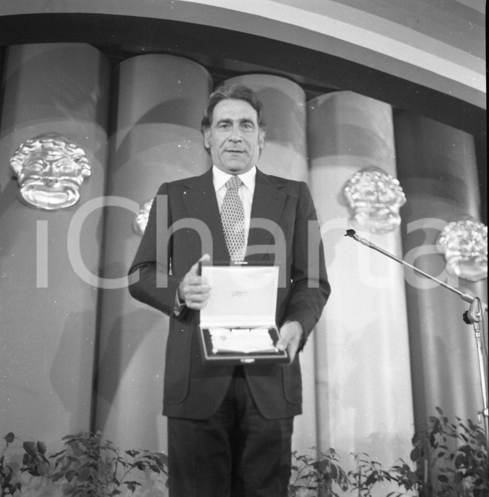 Fotografia d epoca originale 1975 CAMPIONE D ITALIA Alberto LUPO Maschera d Argento NEGATIVO ORIGINALE 3 1