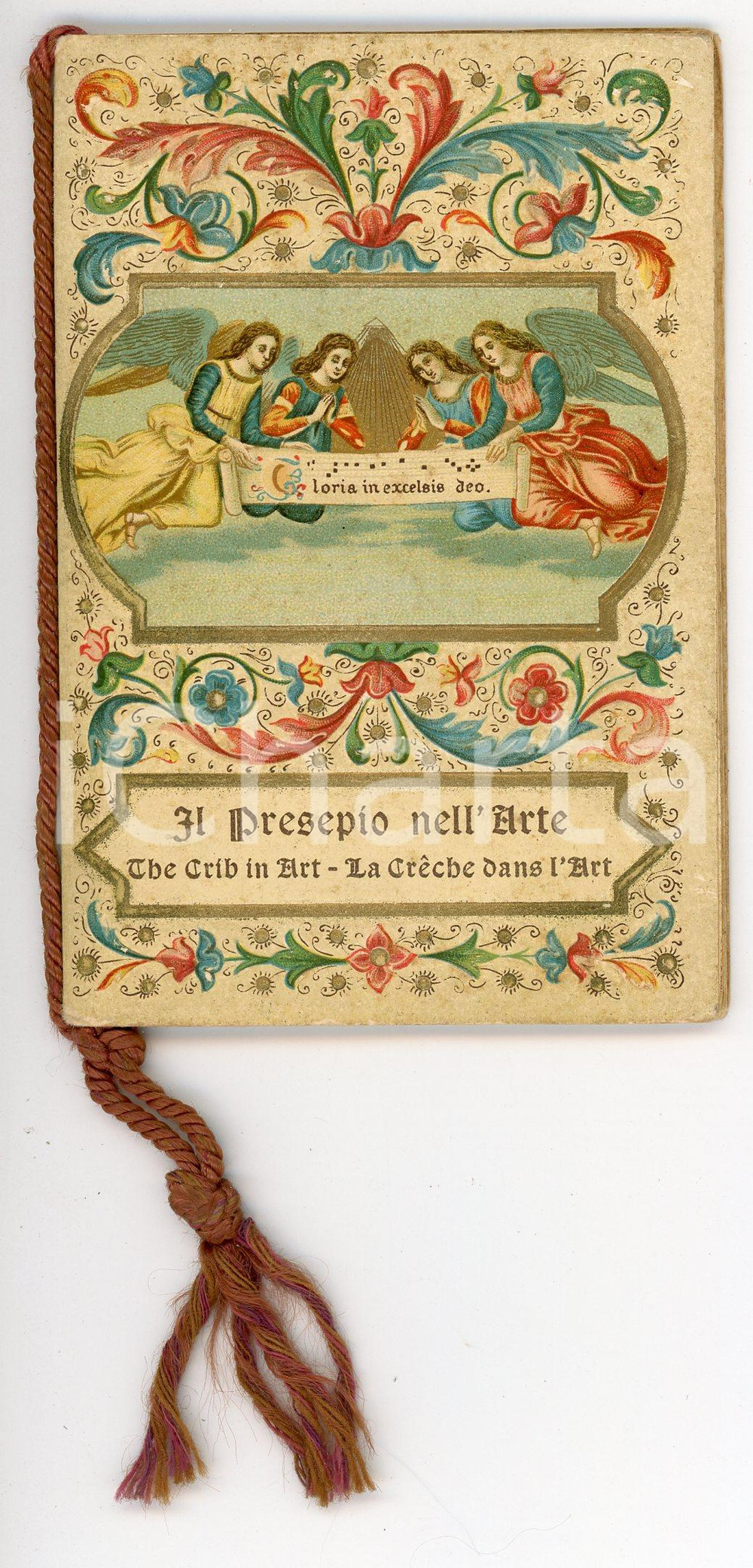 Oggetto da collezione cartaceo 1927 PRESEPIO NELL ARTE The crib in the art  Calendarietto tascabile 1