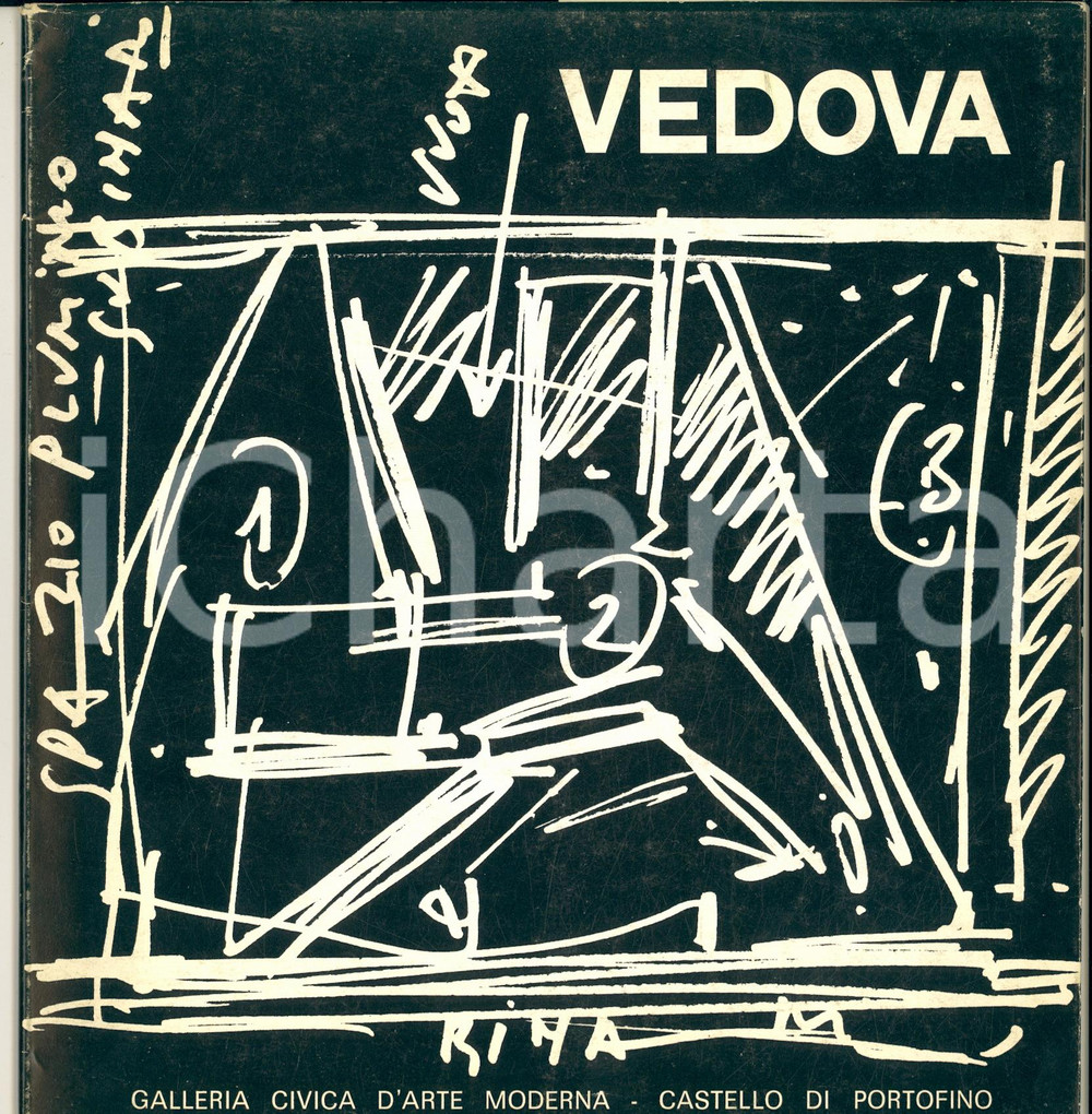 Libro, pubblicazione d epoca 1978 Castello di PORTOFINO  Mostra Emilio VEDOVA Lacerazioni Catalogo 1