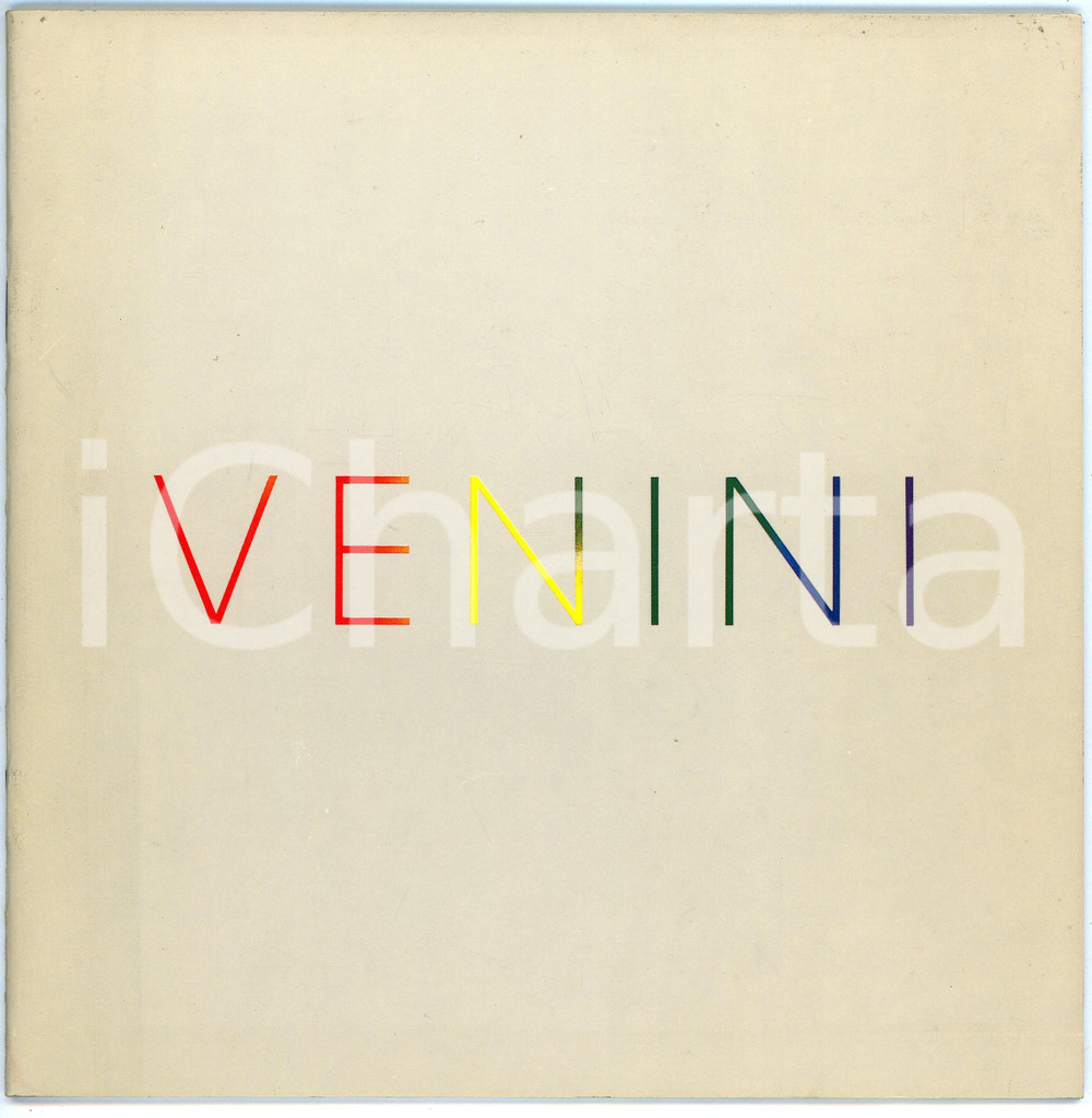 Materiale pubblicitario d’epoca 1995 ca MURANO Vetreria VENINI Catalogo vasi in vetro 20x20 cm 1