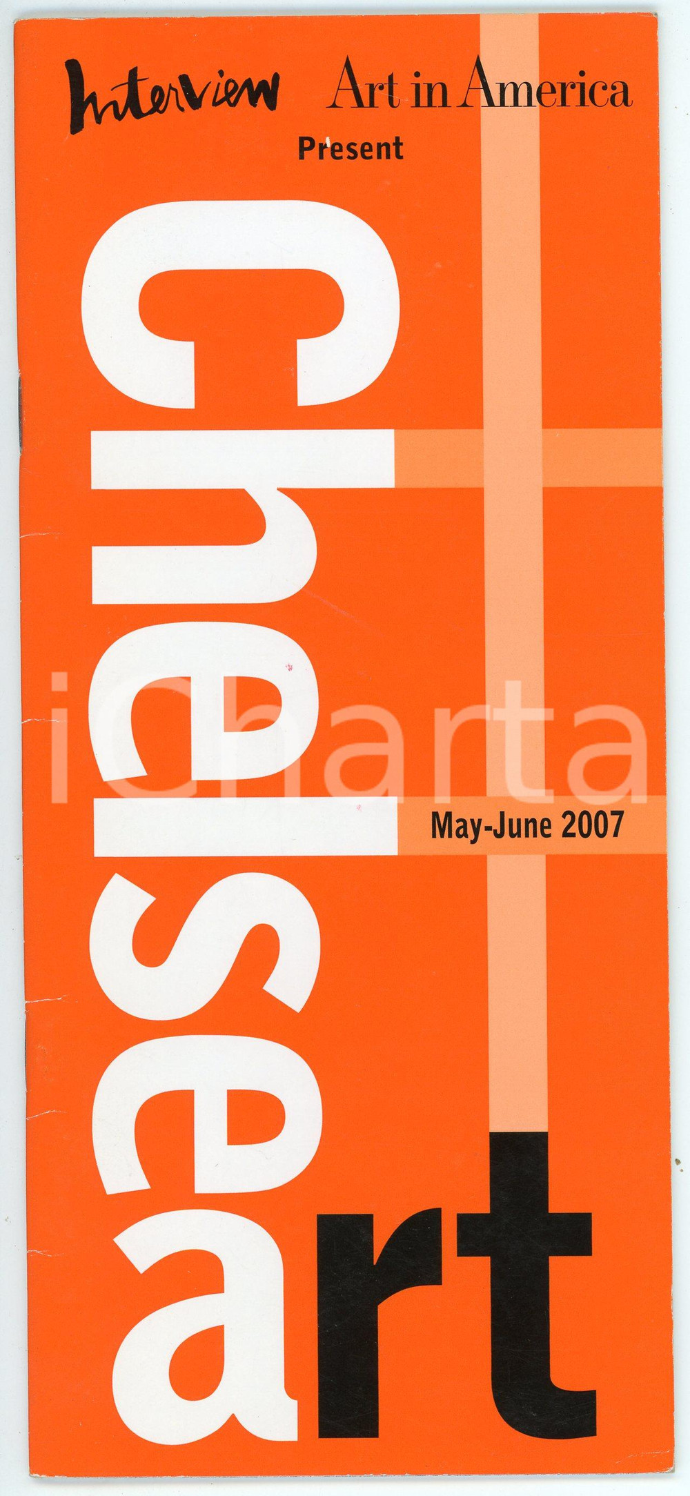 Materiale pubblicitario d’epoca 2007 NEW YORK Chelsea Art by INTERVIEW and ART IN AMERICA Flyer 1