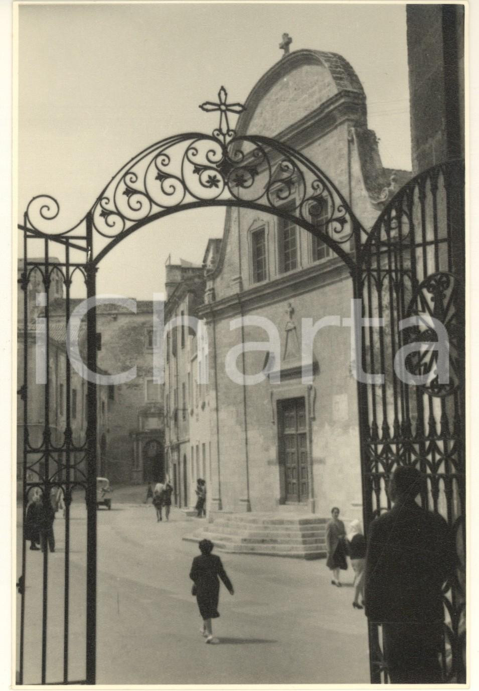 Fotografia d epoca originale 1950 ca SASSARI Cattedrale di S. Nicola Foto ANIMATA VINTAGE 12x18 cm 1