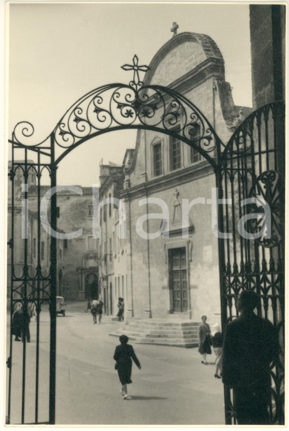 Fotografia d epoca originale 1950 ca SASSARI Cattedrale di S. Nicola  Foto ANIMATA VINTAGE 12x18 cm 1