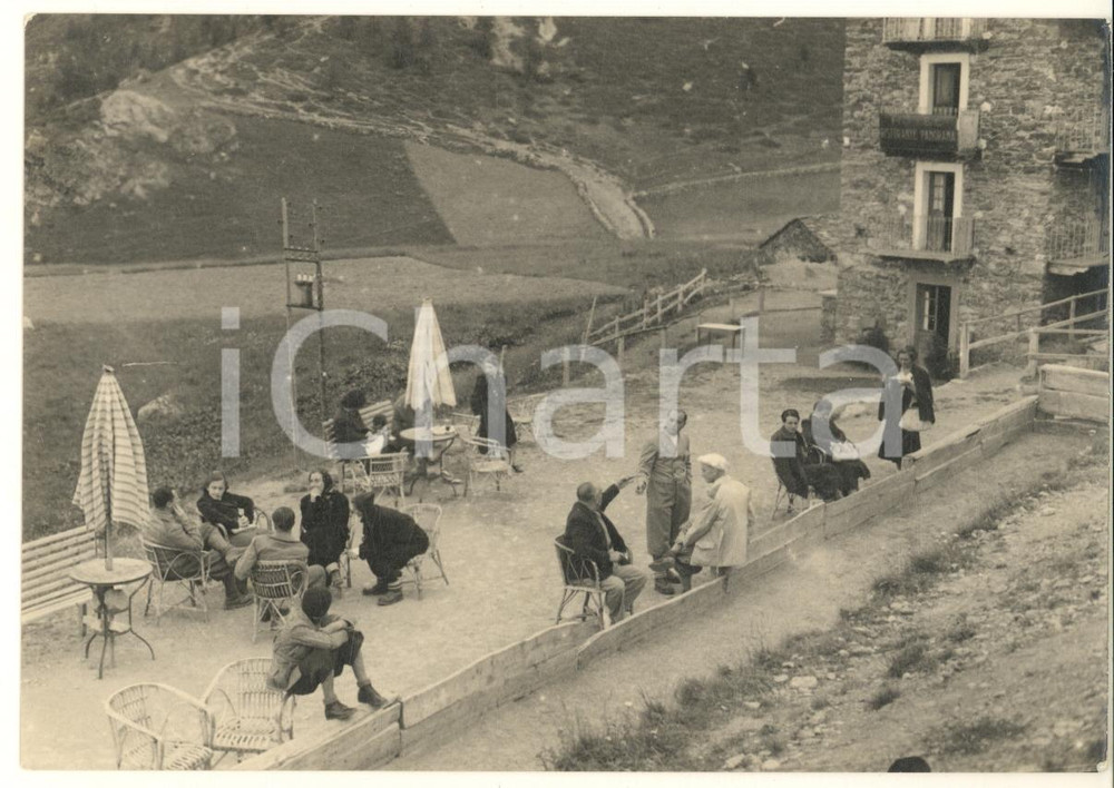 Fotografia d epoca originale 1960 ca CHENEIL / VALTOURNANCHE Ristorante Panorama Foto animata 1 15x10 1