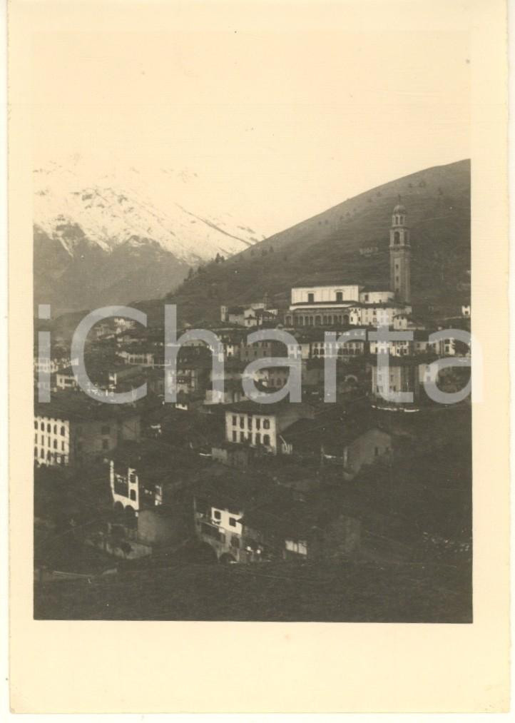 Fotografia d epoca originale 1930 ca VAL SERIANA  CLUSONE BG Veduta panoramica  Foto 9x12 cm 1