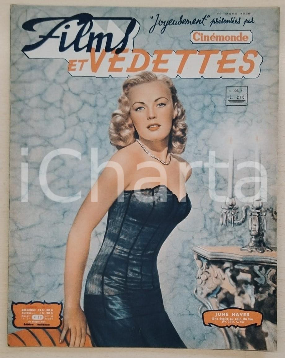 Giornale, rivista storica 1950 CINÉMONDE FILM ET VEDETTES n.19 June HAVER Revue et pinup déshabillable 1