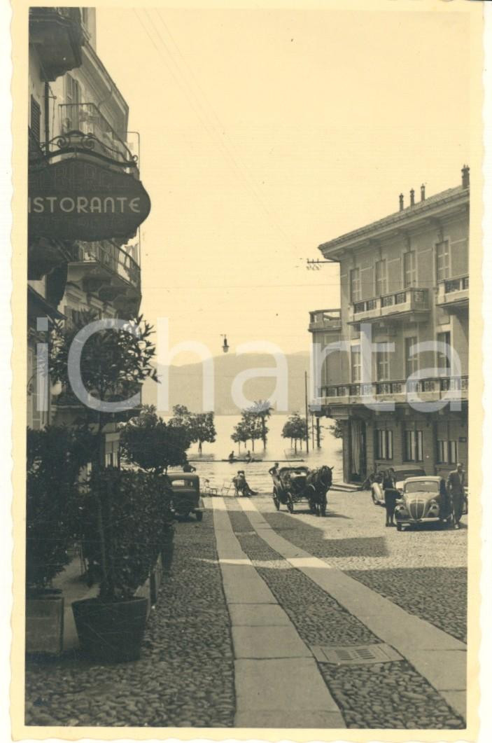 Fotografia d epoca originale 1940 ca VERBANIA PALLANZA Veduta  Albergo Ristorante Vittoria Foto animata 1