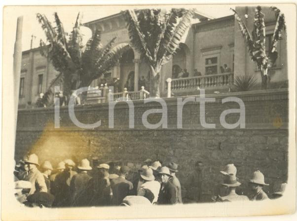 Fotografia d epoca originale 1935 AOI ERITREA ASMARA Evento alla Casa del Fascio Arnaldo Mussolini Foto 8x6 1
