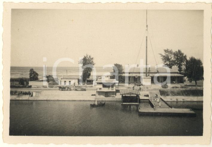 Fotografia d epoca originale 1935 ca CANALE DI SUEZ EGITTO Stazione marittima  Foto ANIMATA 9x6 cm 1
