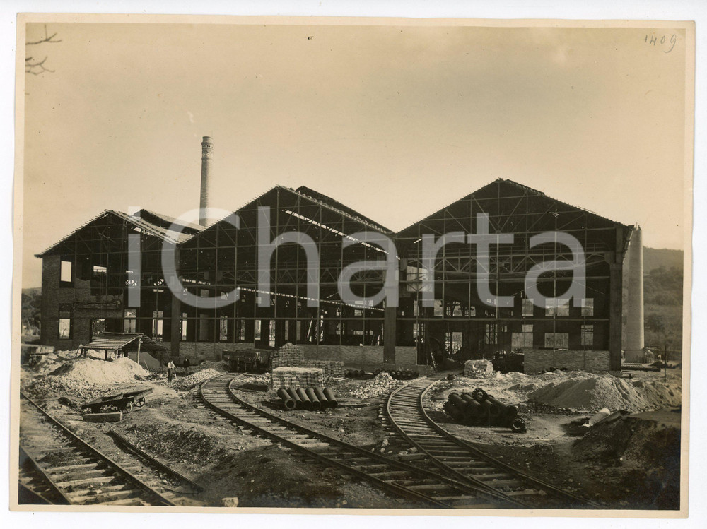 Fotografia d epoca originale 1920 BRESCIA Via dei bagni 4 FONDERIA VANZANI Costruzione capannoni  Foto 8 1