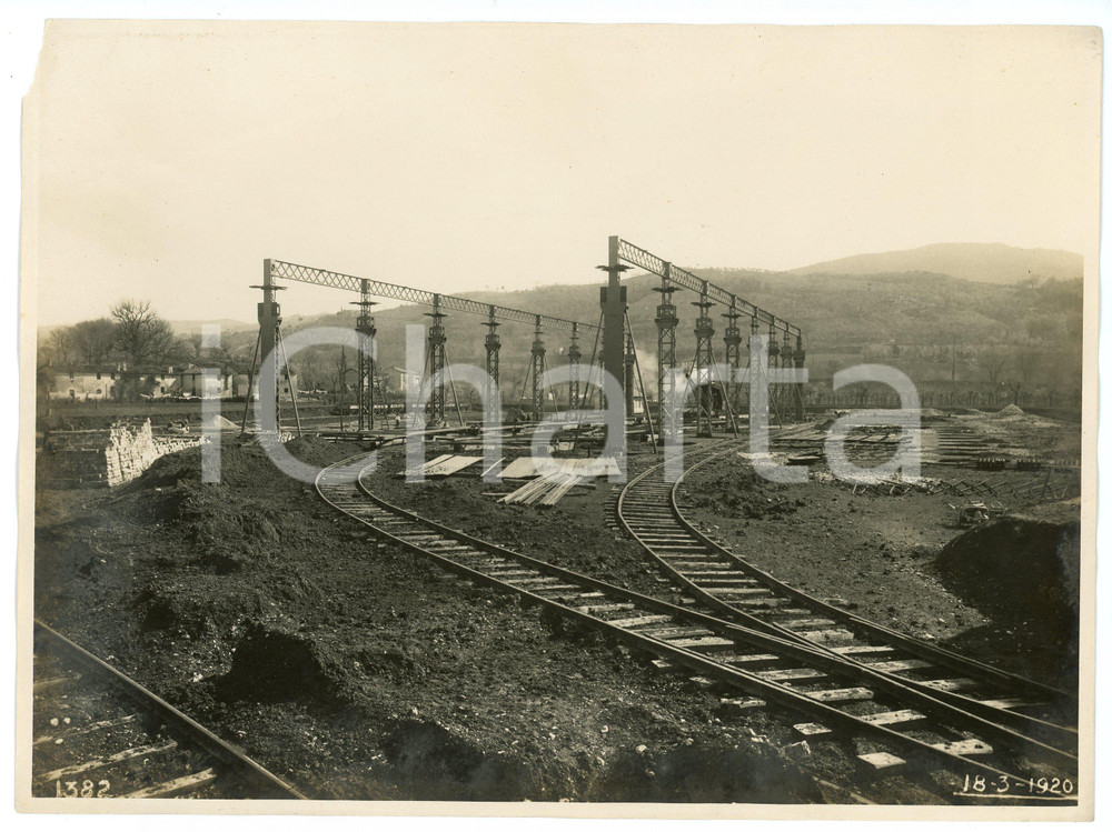 Fotografia d epoca originale 1920 BRESCIA Via dei bagni 4 FONDERIA VANZANI Costruzione capannoni  Foto 6 1