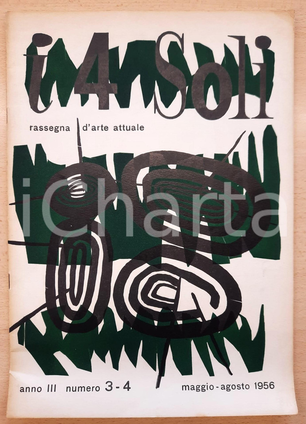 Giornale, rivista storica 1956 I 4 SOLI Rassegna d arte attuale Anno III n34 Enrico Prampolini  Rivista 1