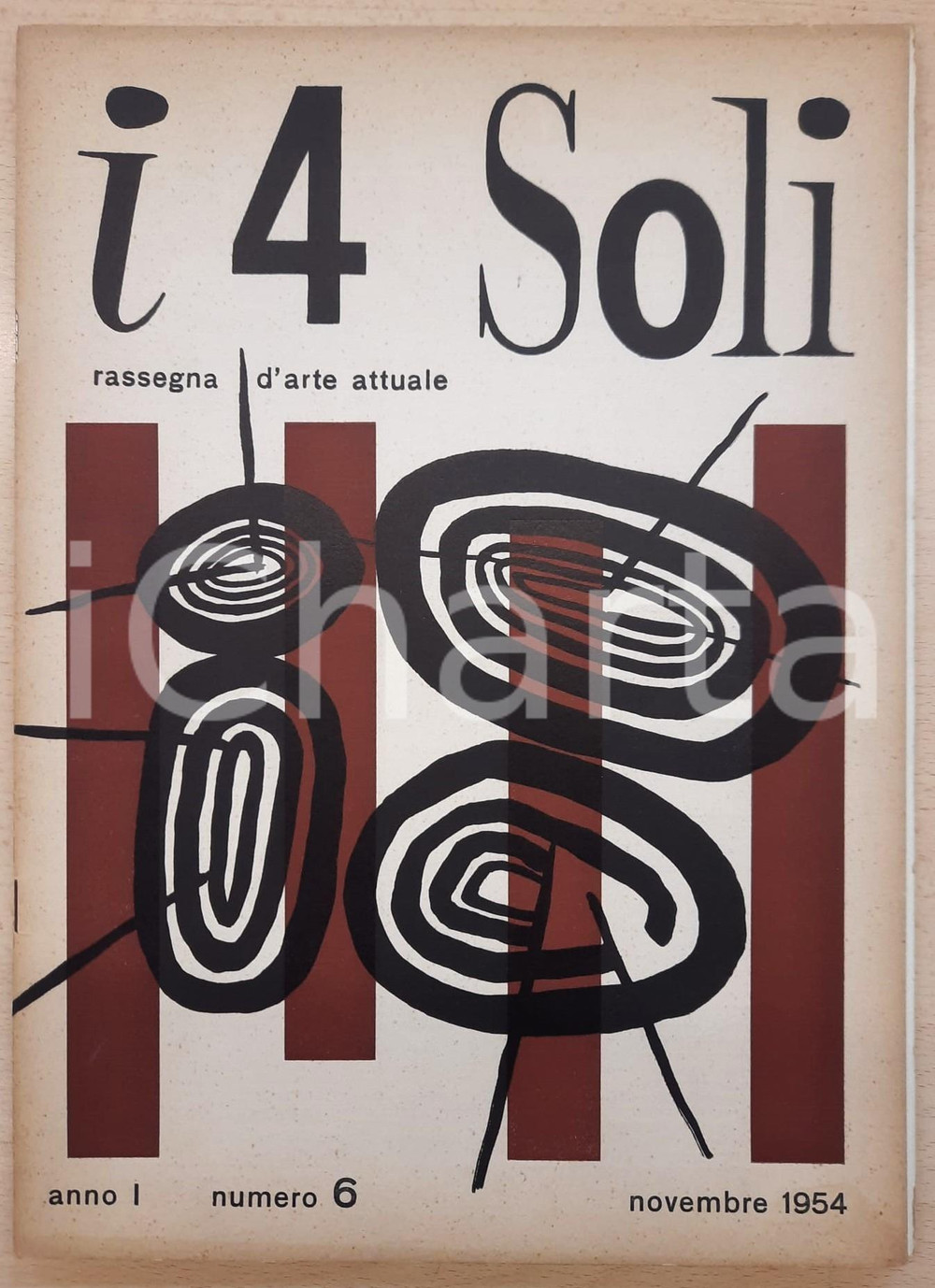 Giornale, rivista storica 1954 I 4 SOLI Rassegna d arte attuale Anno I n.6  Champetre di Jean COCTEAU 1
