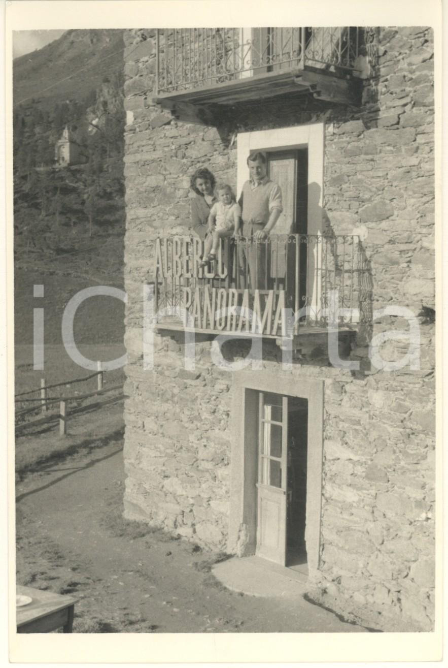 Fotografia d epoca originale 1960 ca CHENEIL / VALTOURNANCHE Albergo Panorama Foto animata 1 10x15 1