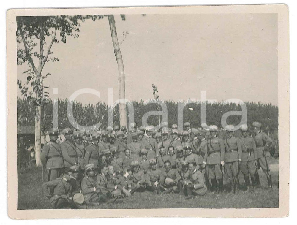 Fotografia d epoca originale 1928 CASALE MONFERRATO San Giovannino  5° Reggimento Fanteria  Foto di gruppo 1
