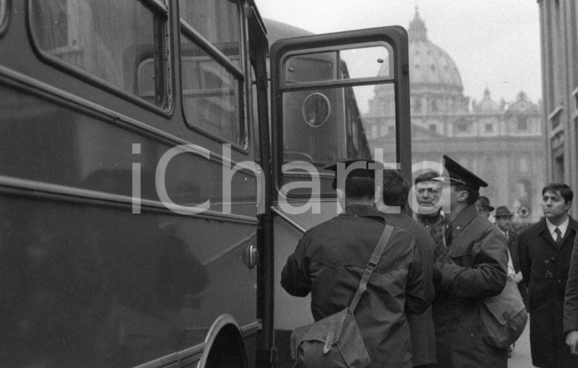 Fotografia d epoca originale 1970 ROMA visita di NIXON Cotrolli di polizia NEGATIVO ORIGINALE 1 1