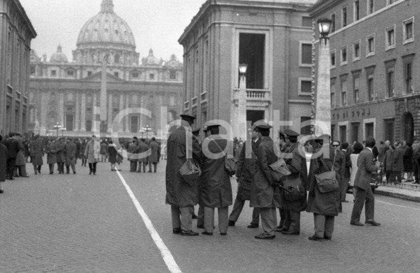 Fotografia d epoca originale 1970 ROMA visita di NIXON Polizia servizio d ordine NEGATIVO ORIGINALE 1