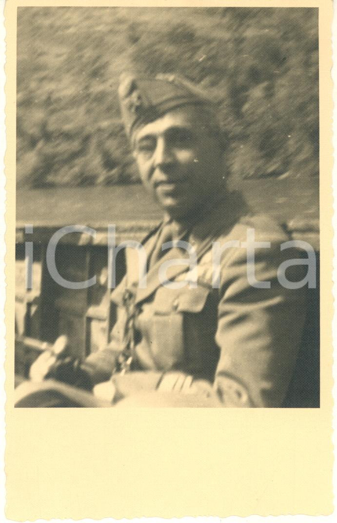 Fotografia d epoca originale 1942 WW2 FIRENZE Col. Alberto FORNERIS  Esercitazione traghettatori Foto 9x14 1