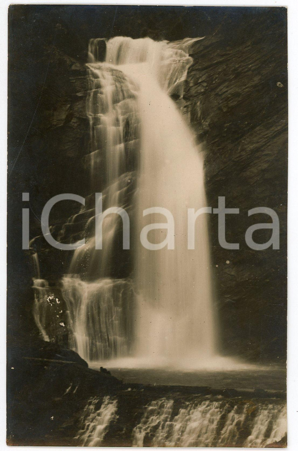 Cartolina originale da collezione 1920 ca ALAGNA VALSESIA Cascata d Otro  Cartolina FP NV 1 1