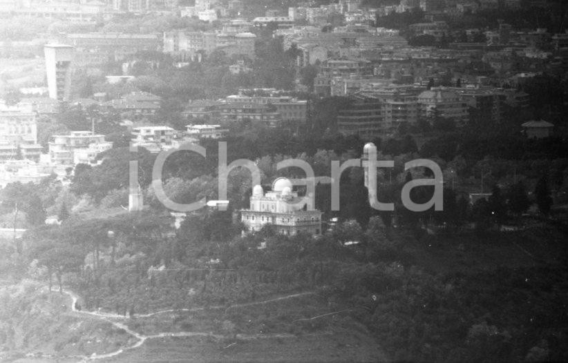 Fotografia d epoca originale 1970ca ROMA Scatto aereo dell osservatorio su Monte Mario NEGATIVO ORIGINALE 1