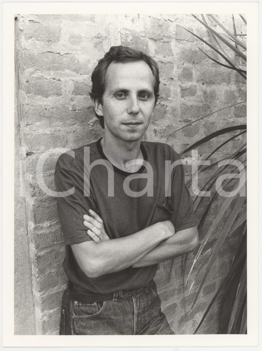 Fotografia d epoca originale 1984 VENEZIA Fabrice LUCHINI alla Mostra del Cinema  Foto 17x24 cm 1