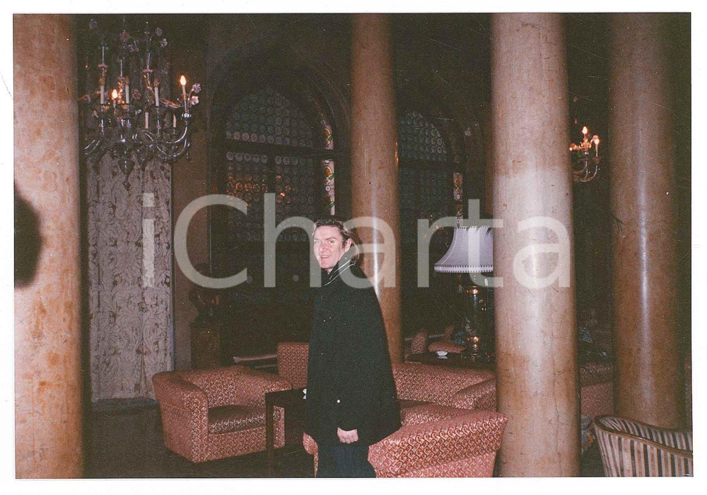 Fotografia d epoca originale 2000 ca VENEZIA Simon LE BON dei DURAN DURAN Foto 14x10 cm 1