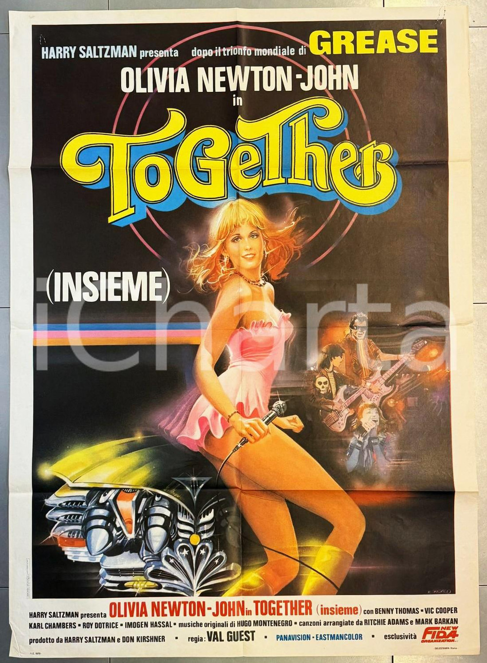 Oggetto da collezione cartaceo 1970 TOGETHER Toomorrow  Olivia NEWTONJOHN Val GUEST Manifesto 100x140 1 1