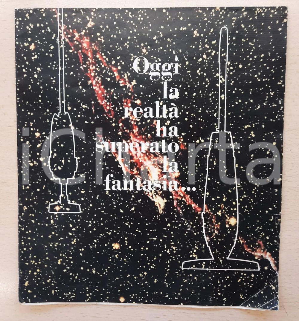 Materiale pubblicitario d’epoca 1961 HOOVER ITALIANA Lavapavimenti e HOOVERETTE Pieghevole pubblicitario 1