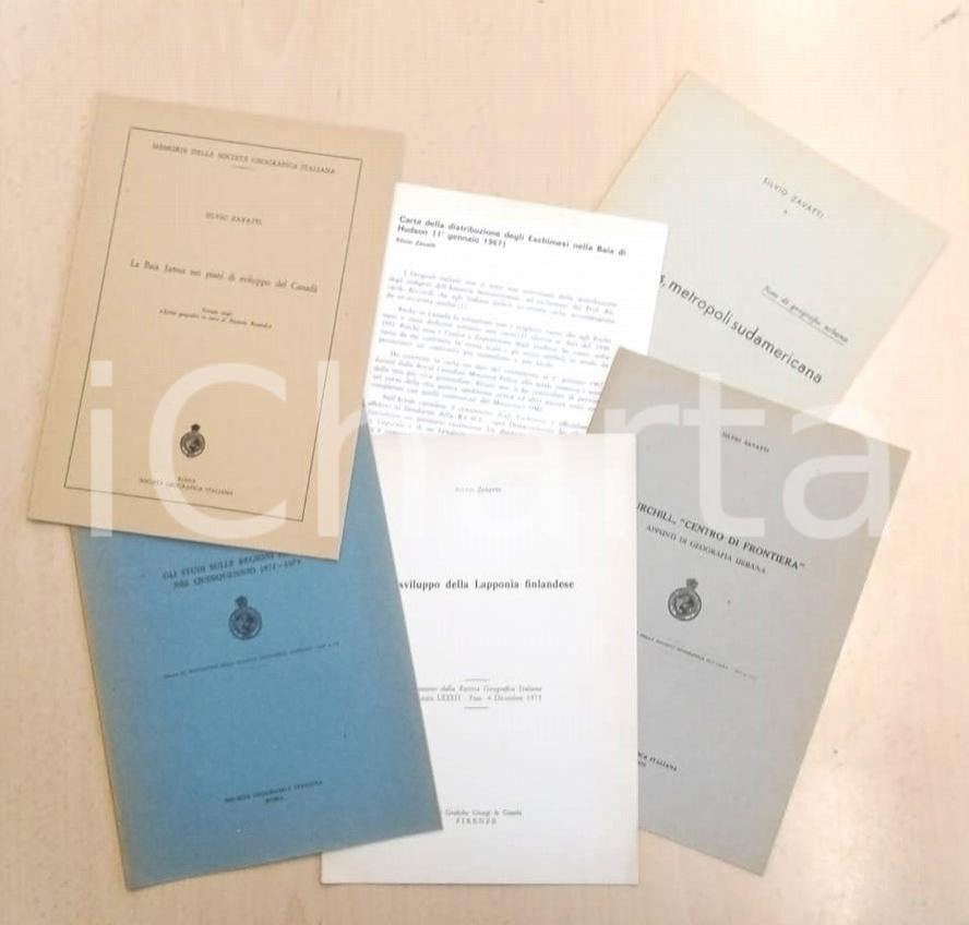 Oggetto da collezione cartaceo 1970 ca GEOGRAFIA Silvio ZAVATTI Lotto 6 pubblicazione a tema 1