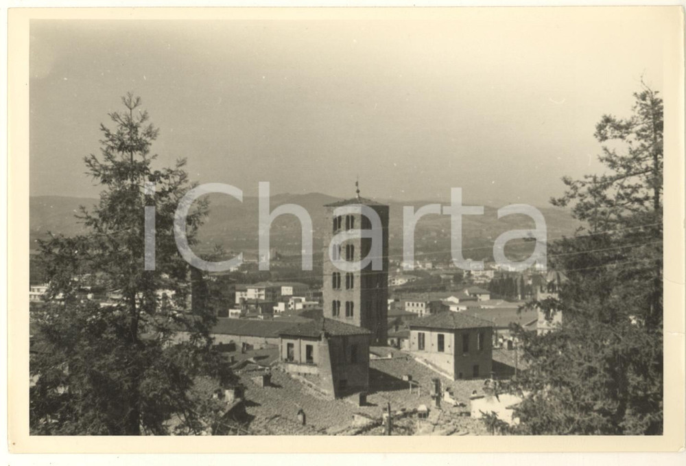 Fotografia d epoca originale 1965 ca AREZZO Panorama con la Pieve di Santa Maria  Foto VINTAGE 17x12 cm 1
