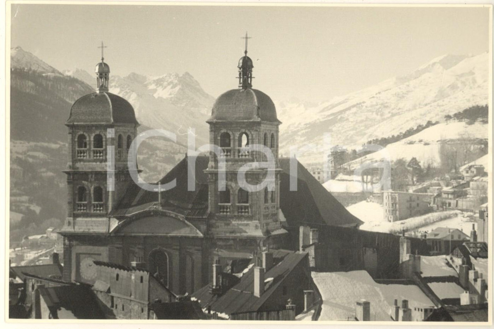 Fotografia d epoca originale Inverno 1960 ca BRIANÇON FRANCE Collégiale NotreDameetSaintNicolas Foto 1