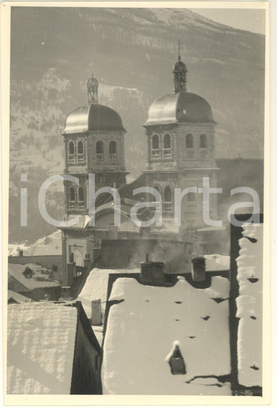 Fotografia d epoca originale Inverno 1960 ca BRIANÇON FRANCE Collégiale NotreDameetSaintNicolas Foto 1