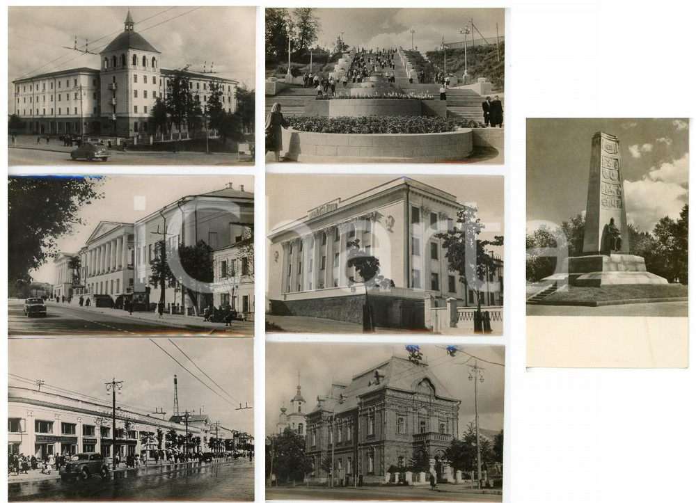 Cartolina originale da collezione 1961 VLADIMIR  URSS Palazzi e monumenti della città  Lotto 7 fotocartoline 1