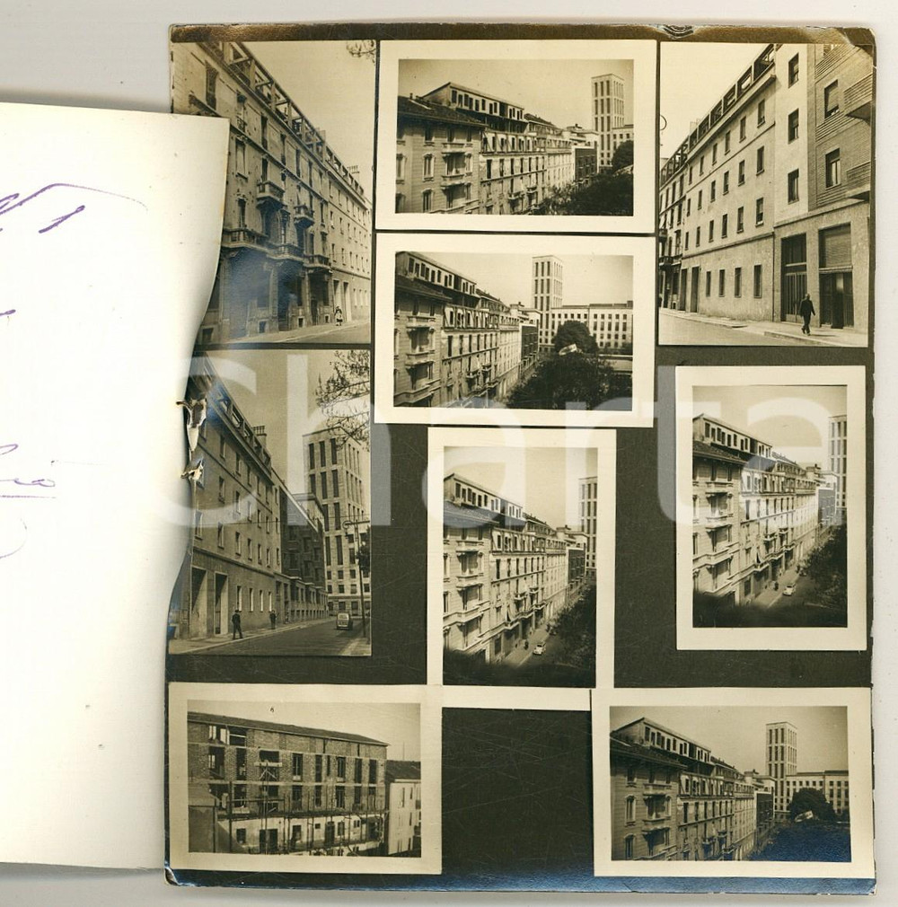Fotografia d epoca originale 19471950 MILANO Danni di guerra  Lotto foto 18 provini Palazzo di Giustizia 1