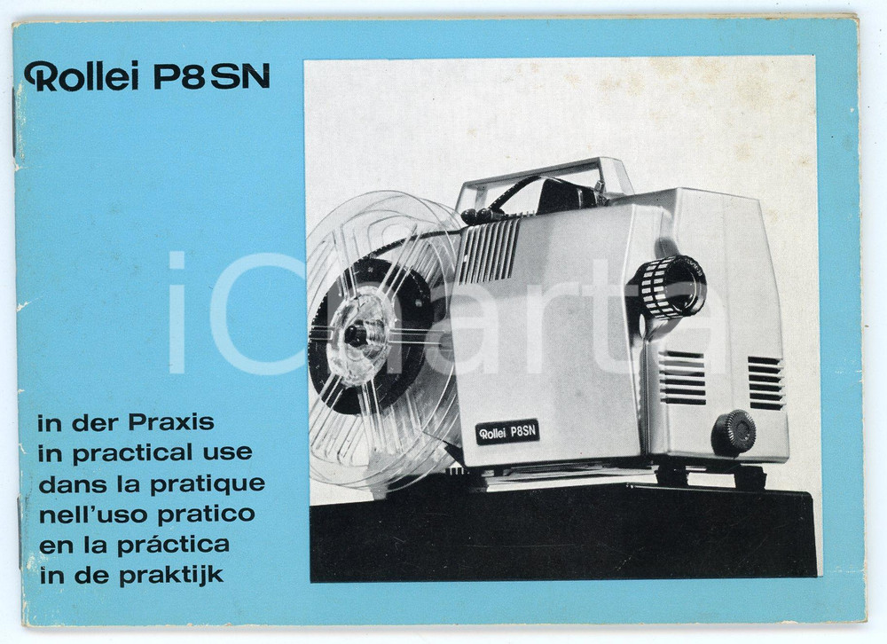 Libro, pubblicazione d epoca 1968 Proiettore ROLLEI P8 SN Manuale d uso ILLUSTRATO 1