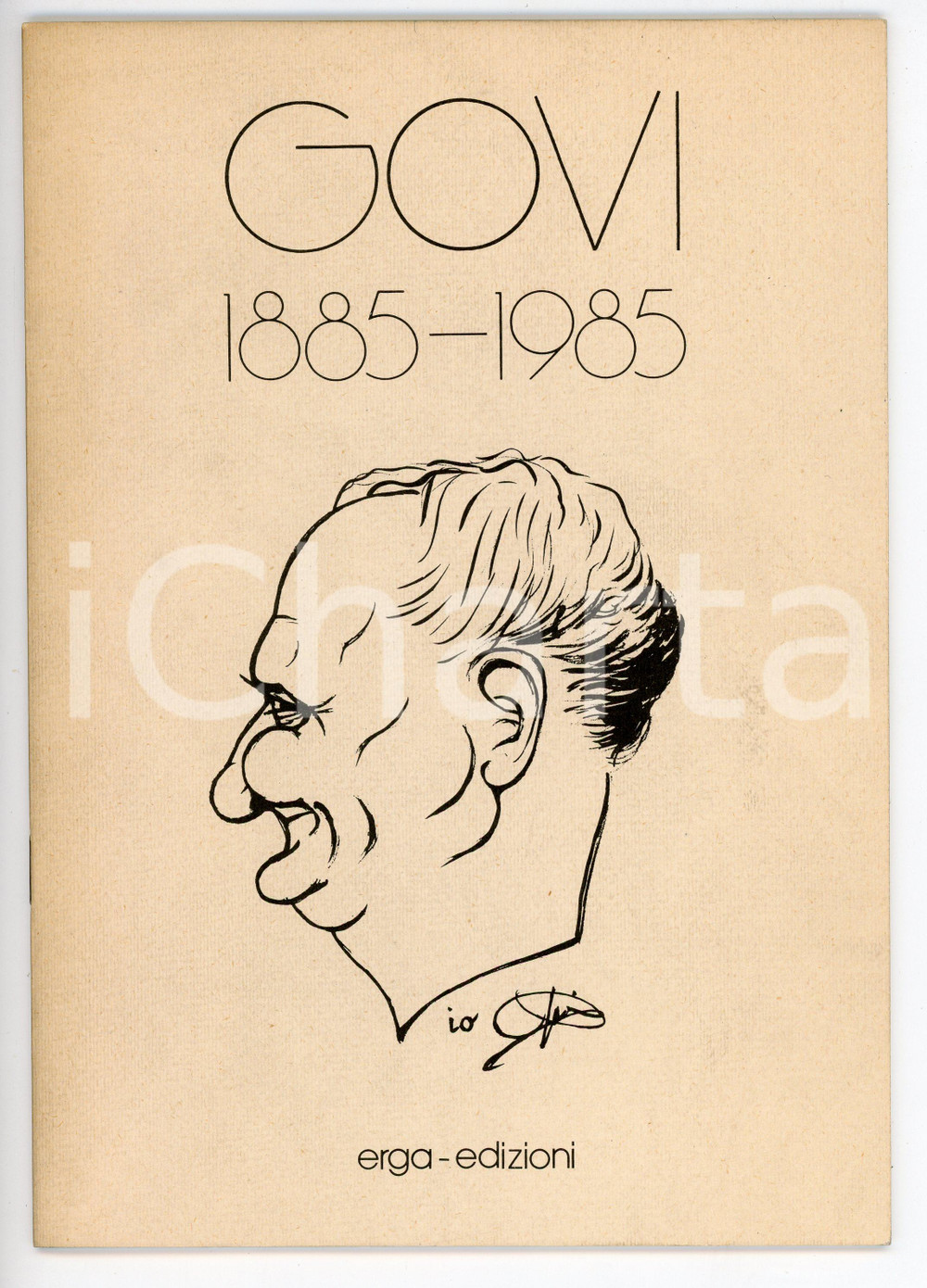 Libro, pubblicazione d epoca 1985 GENOVA Gilberto Govi 1885  1985 Numero unico per centenario della nascita 1