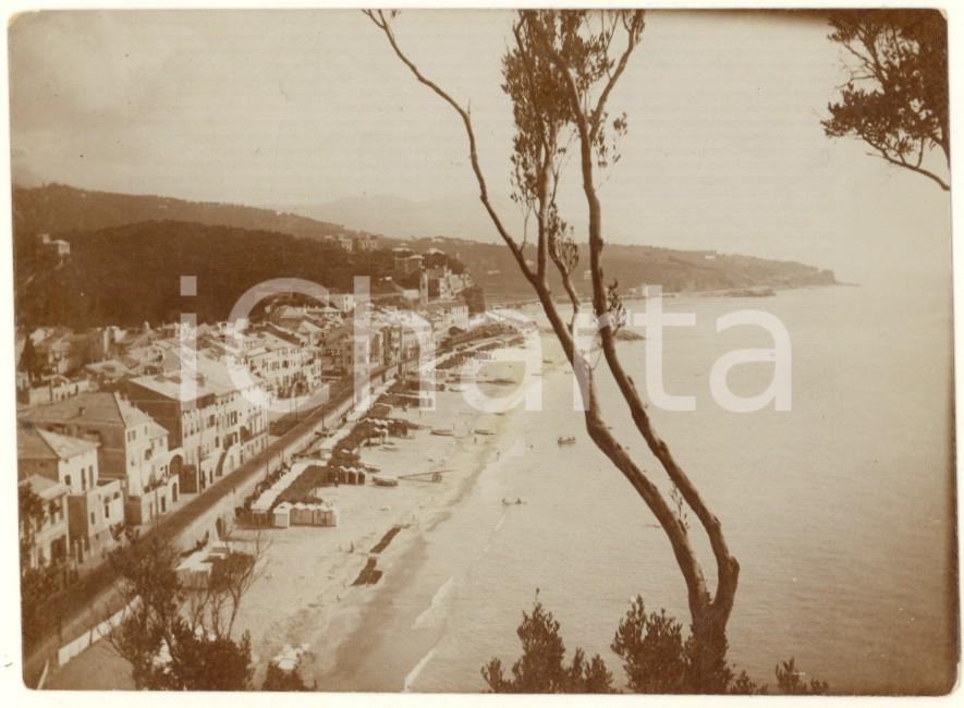 Fotografia d epoca originale 1910 ca CELLE LIGURE SV Veduta panoramica  Foto vintage 11x8 cm 1