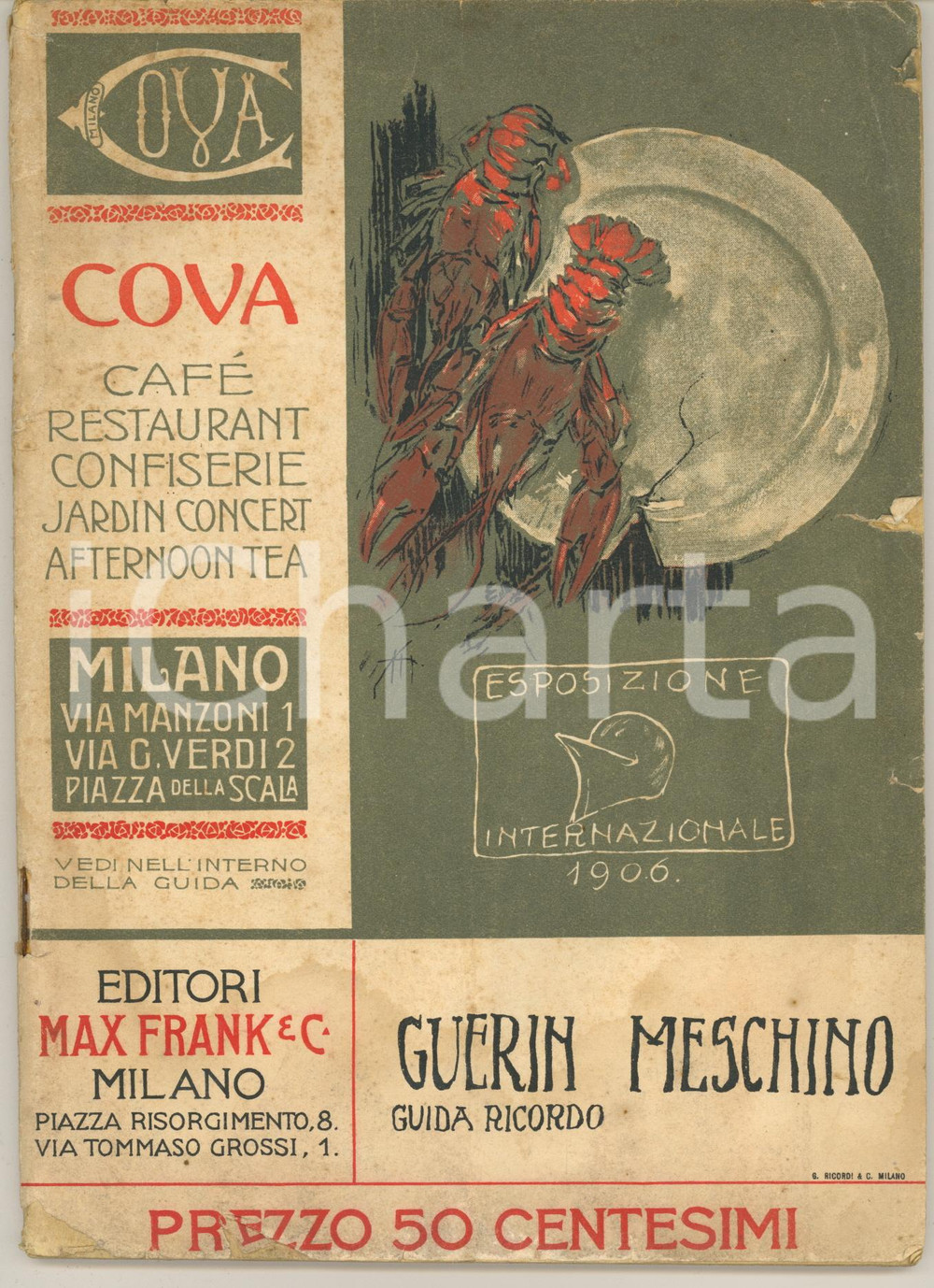 Giornale, rivista storica 1906 Esposizione di MILANO  Guida ricordo del GUERIN MESCHINO 96 pp. RARO 1