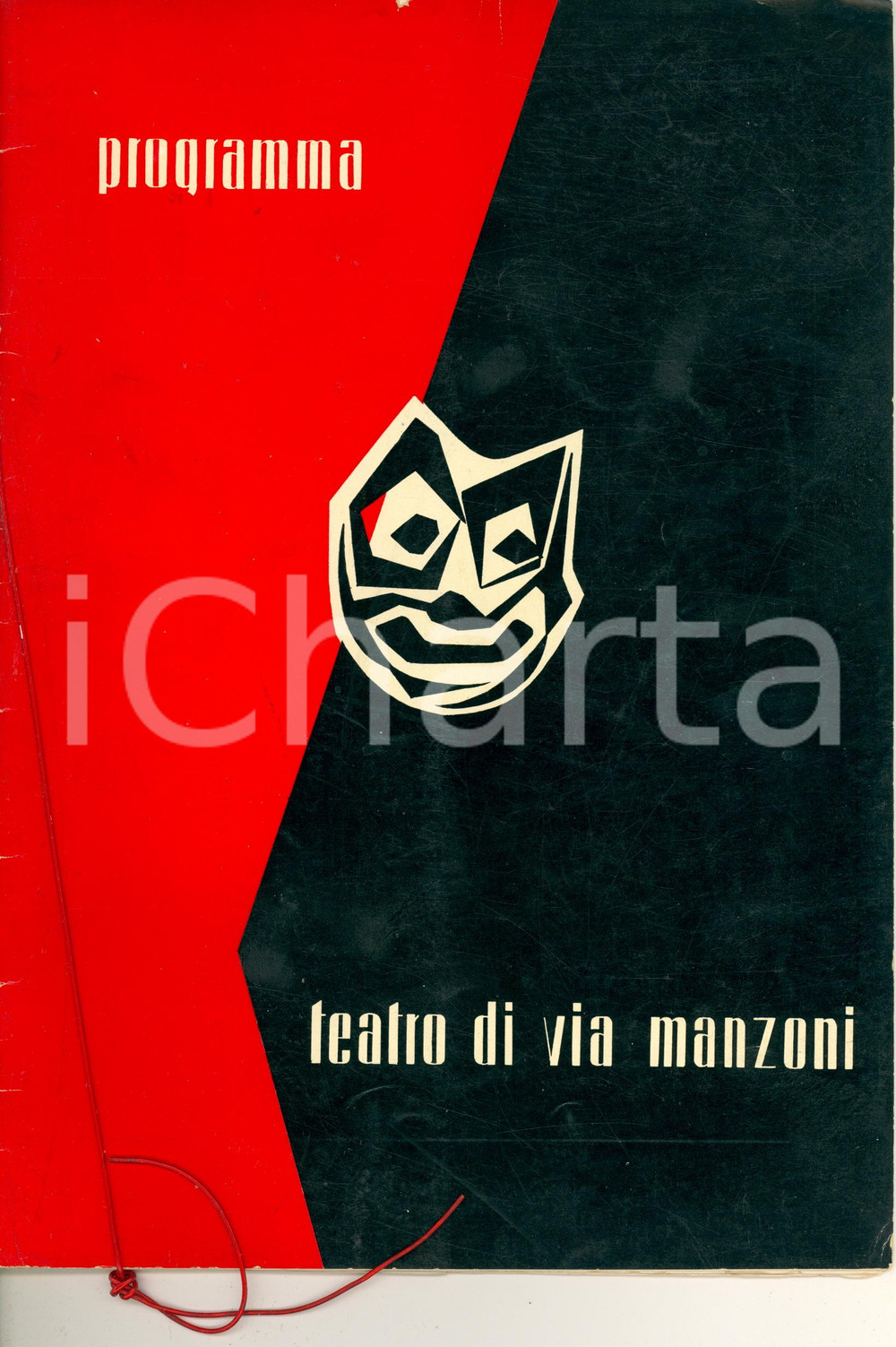 Materiale pubblicitario d’epoca 1953 MILANO Teatro di via Manzoni  Programma stagione 195859 1