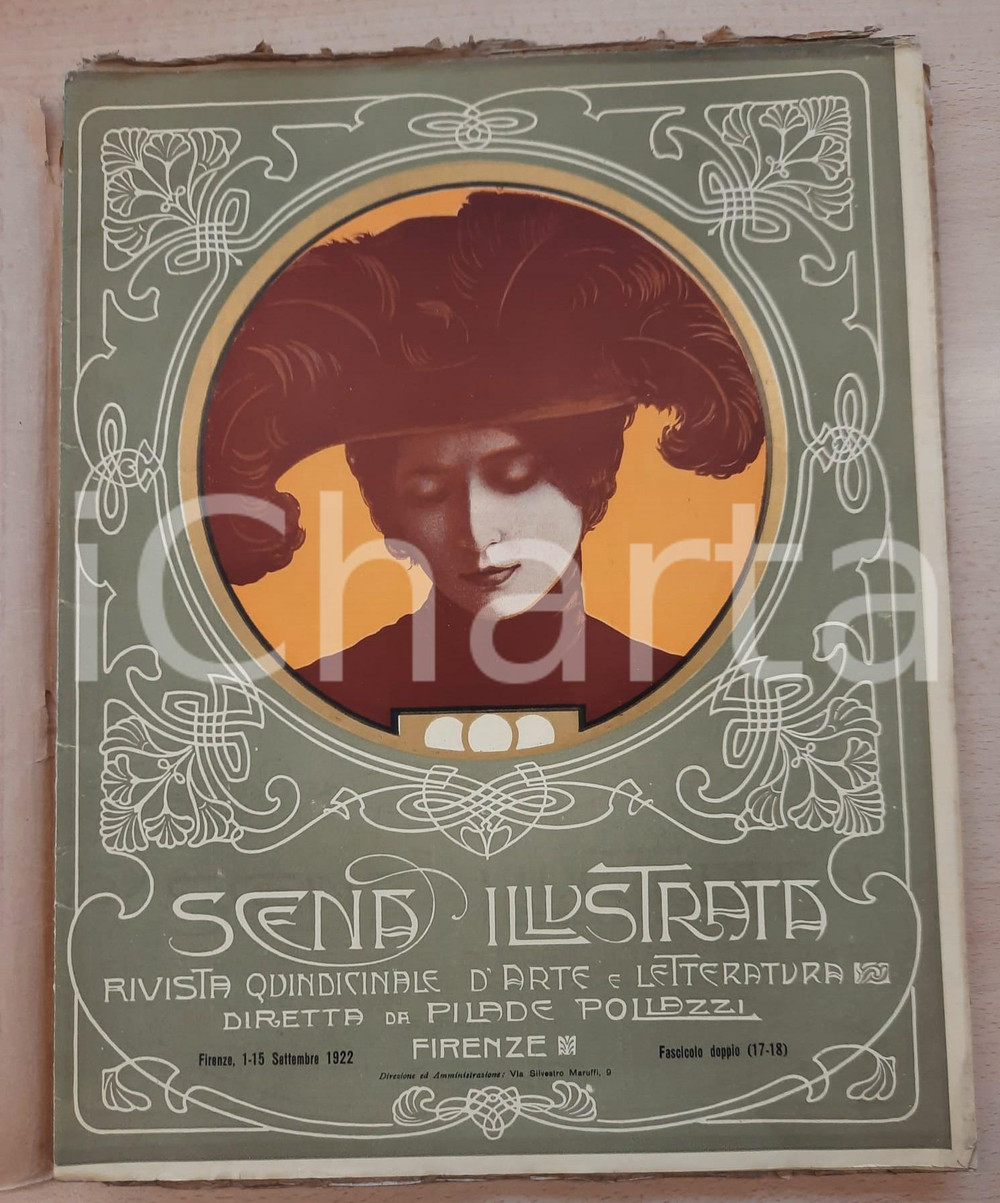 Giornale, rivista storica 1922 SCENA ILLUSTRATA  Cesare Cantù  Rivista n° 1718 Edizione GRAN LUSSO 1
