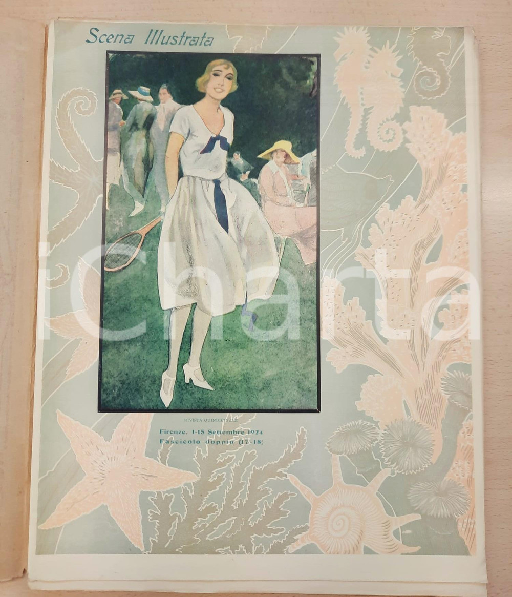 Giornale, rivista storica 1924 SCENA ILLUSTRATA Orologi di cattivo augurio n° 1718 Edizione GRAN LUSSO 1