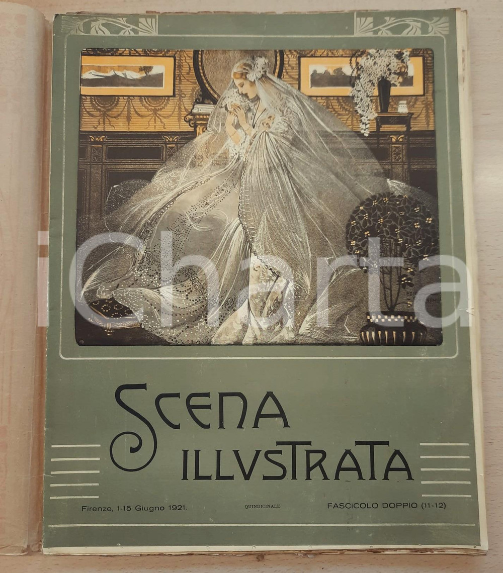 Giornale, rivista storica 1921 SCENA ILLUSTRATA Nani italiani  Rivista n° 1112 Edizione GRAN LUSSO 1