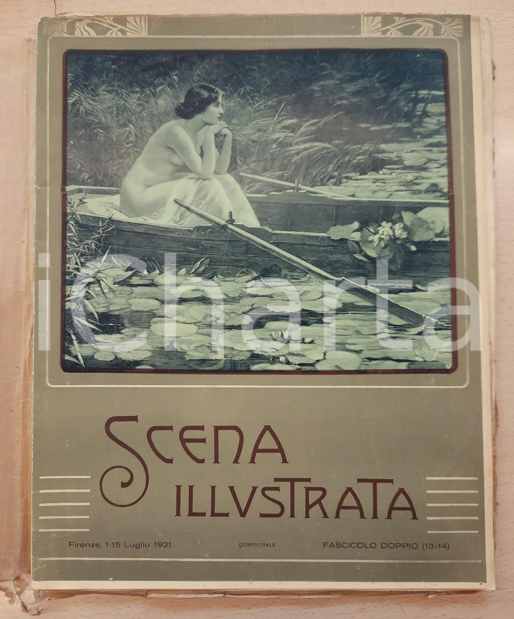 Giornale, rivista storica 1921 SCENA ILLUSTRATA Baronessa di Rahden  Rivista n° 1314 Edizione GRAN LUSSO 1