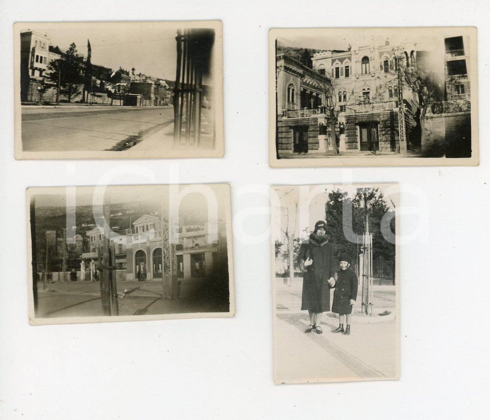 Fotografia d epoca originale 1930  1931 TRIESTE  BARCOLA Casa delle cipolle e vedutine  Lotto 4 foto 7x4cm 1