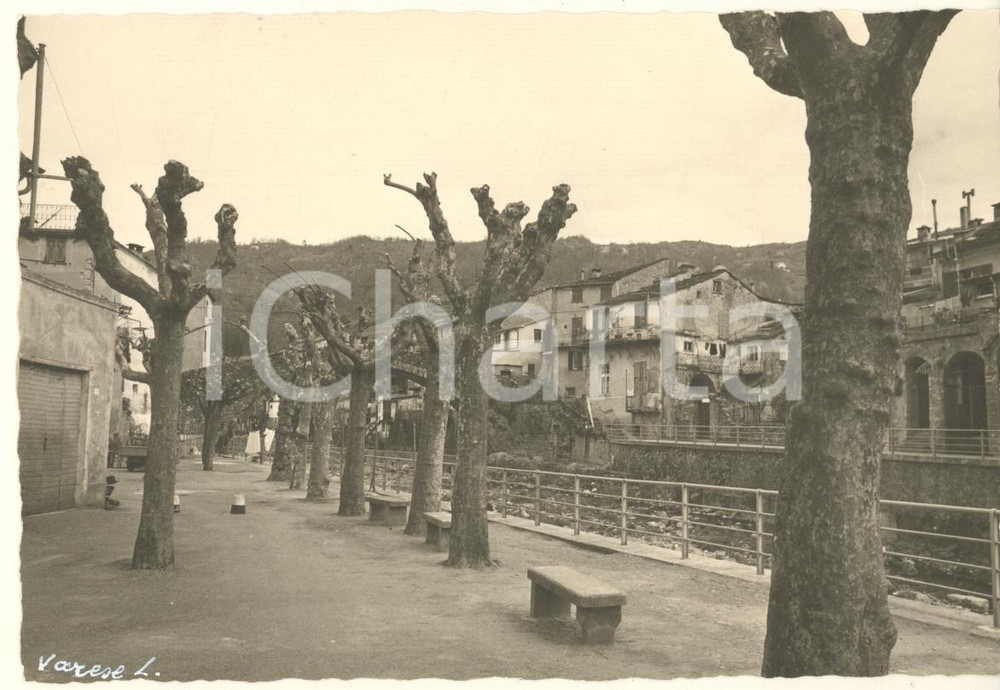 Fotografia d epoca originale 1965 ca VARESE LIGURE SP Veduta con il Ponte di Grecino Foto artistica 15x10 1