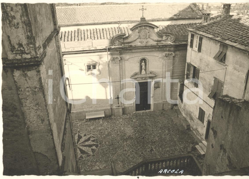 Fotografia d epoca originale 1965 ca ARCOLA SP Chiesa di S. Nicolò di Bari Foto artistica 15x10 cm 1