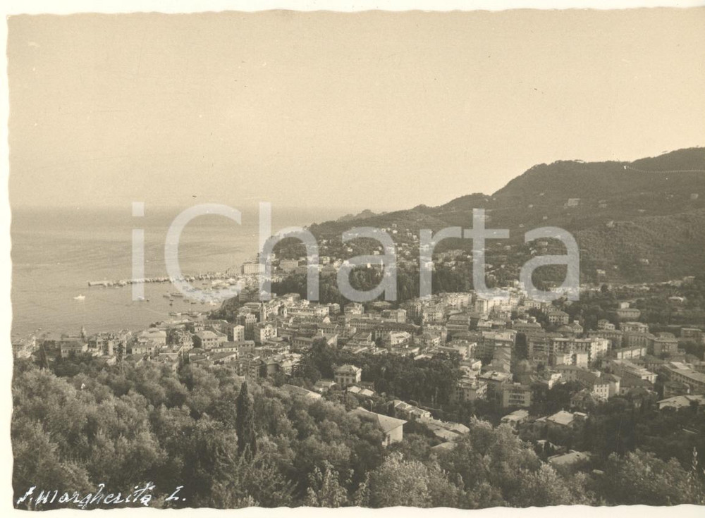 Fotografia d epoca originale 1965 ca SANTA MARGHERITA LIGURE Veduta panoramica Foto artistica 15x10 cm 1